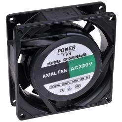 Powerfan Ventilator 80x80x25 Mm Met Kogellagers