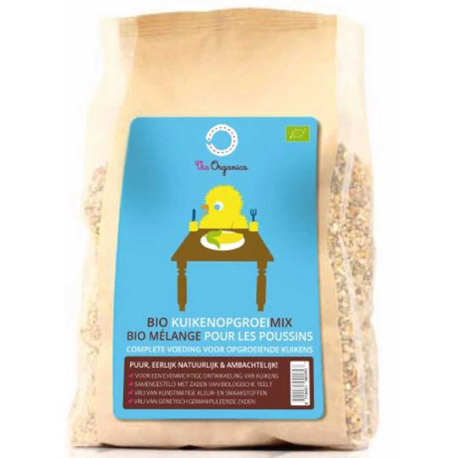 Via Organica Bio Kuiken Opgroeimix 3 Via Organica Bio Kuiken Opgroeimix